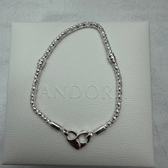 🍭Pandora Moments Studded Chain Bracelet Size 7.5 Wrist Size 6.7 in - Picture 7 of 8